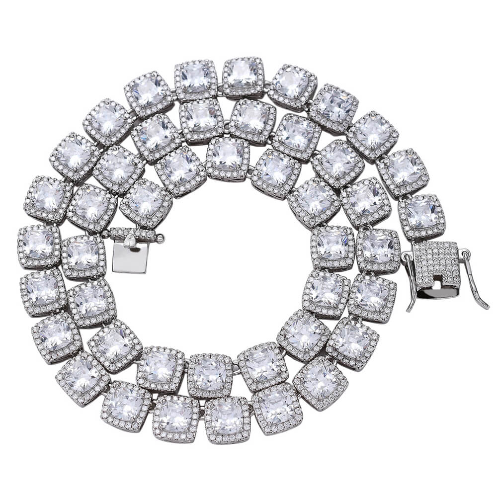 10mm Cubic Zircon Hip Hop Rock Candy Chain