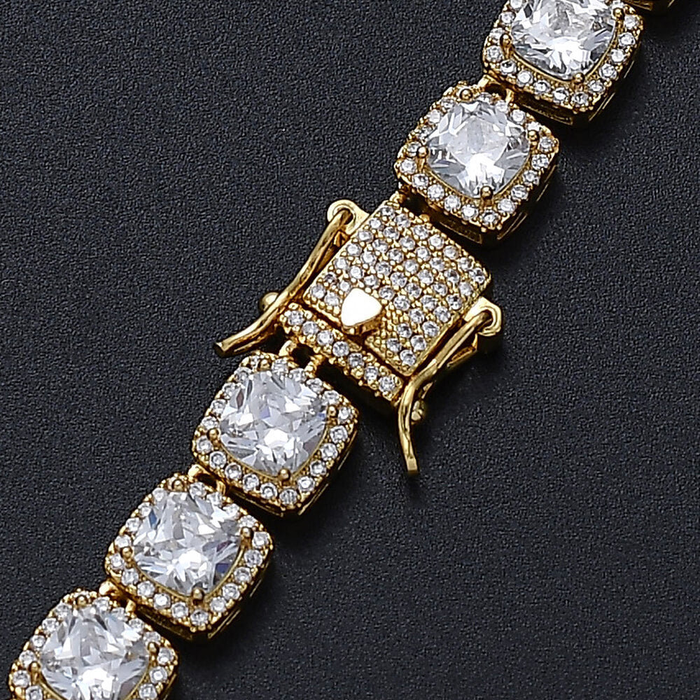 10mm Cubic Zircon Hip Hop Rock Candy Chain