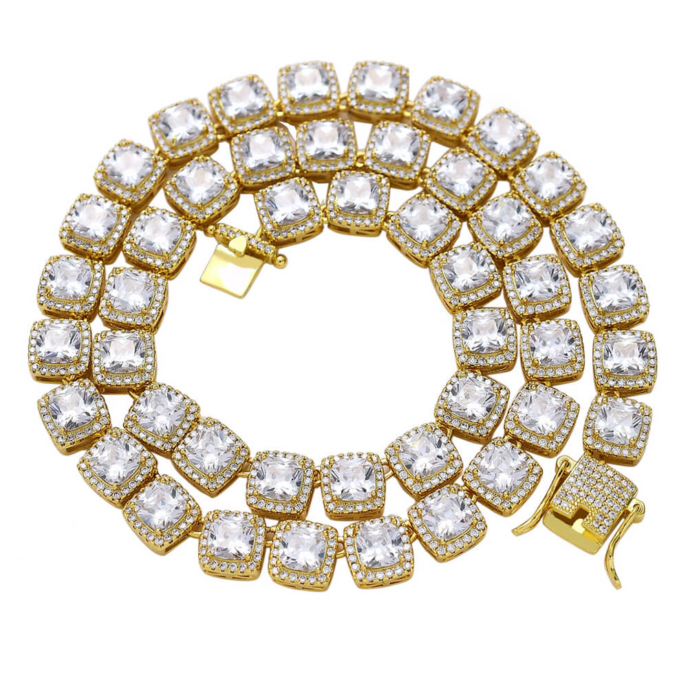 10mm Cubic Zircon Hip Hop Rock Candy Chain