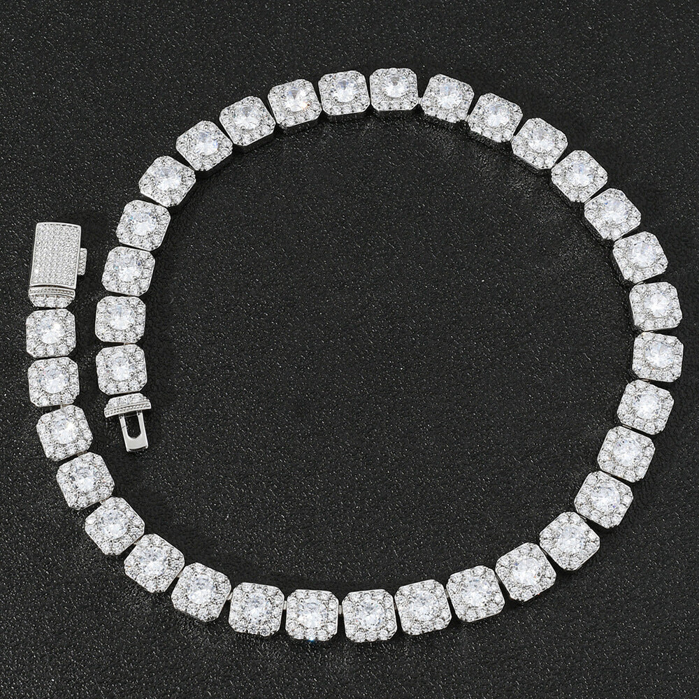 10mm Cubic Zircon Hip Hop Rock Candy Chain