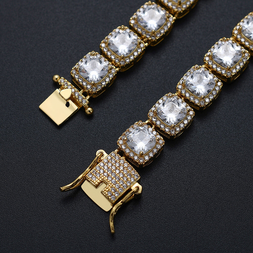 10mm Cubic Zircon Hip Hop Rock Candy Chain