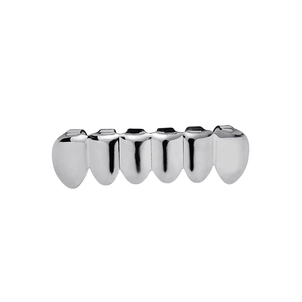 Real Gold Electroplated Bump Lattice Texture Hip Hop Grillz