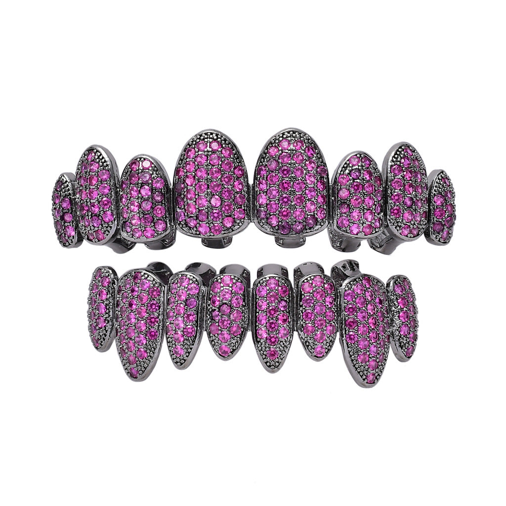 Hip Hop Irregular Personality Colorful Eight-tooth Grillz