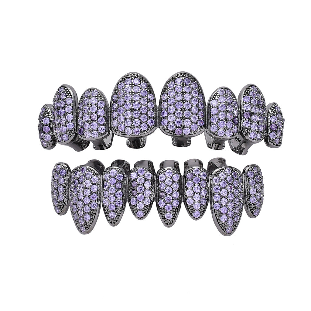 Hip Hop Irregular Personality Colorful Eight-tooth Grillz