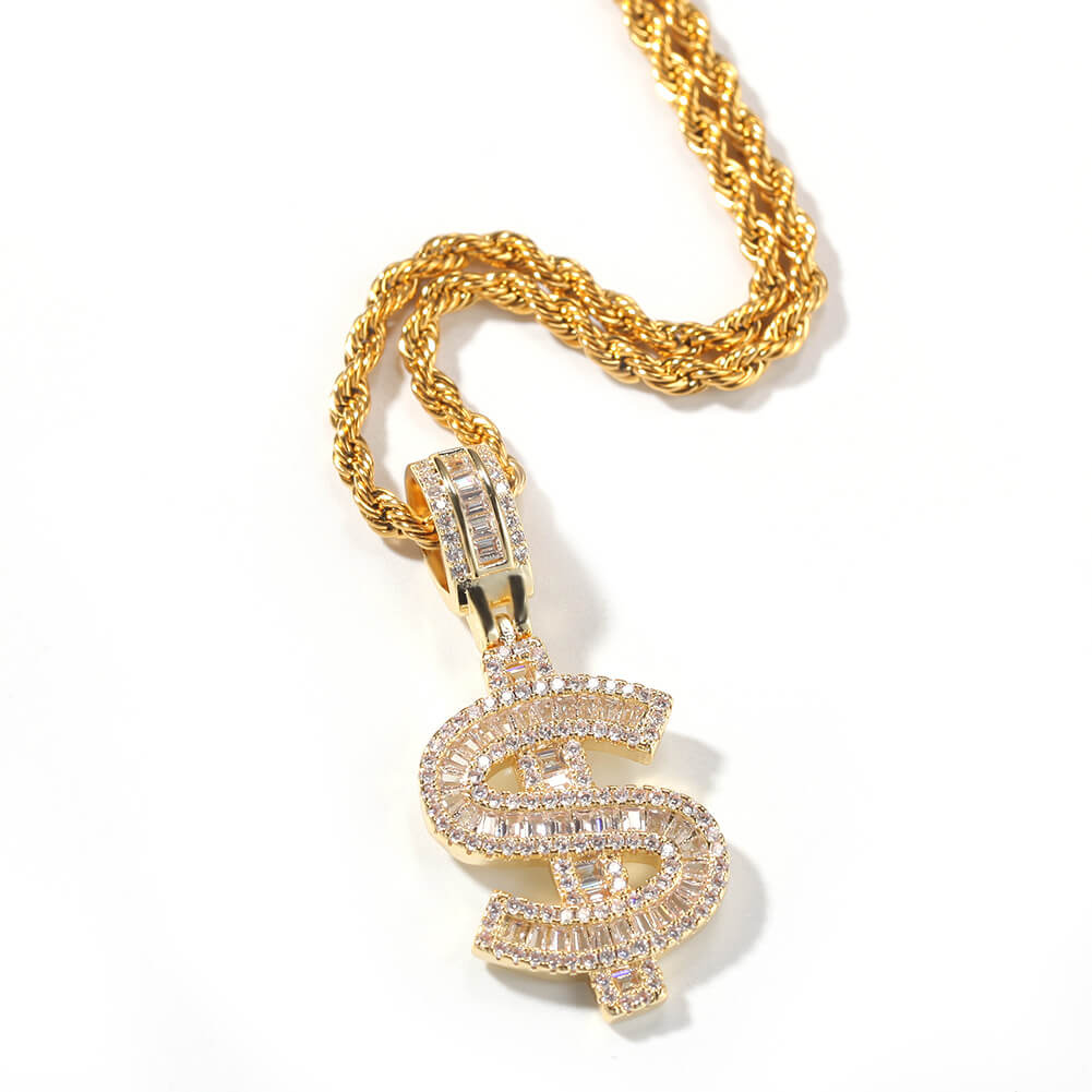 Dollar Wealth Hip-Hop CZ Pendant01 | iceremix.com