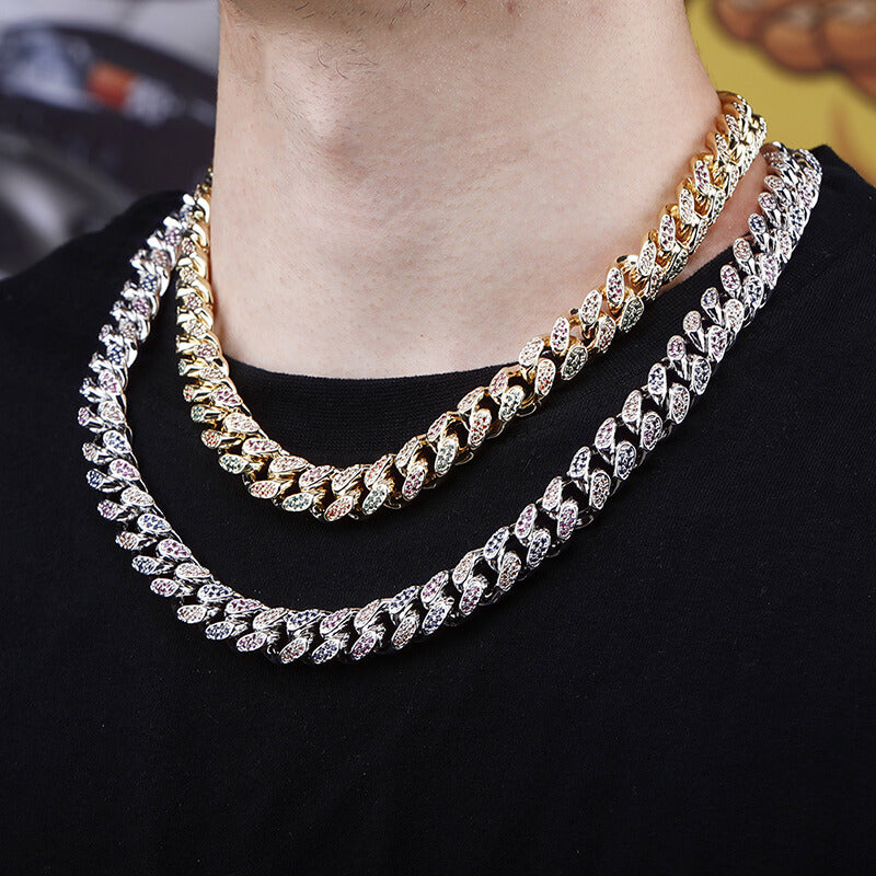 14mm rainbow jewelry chain