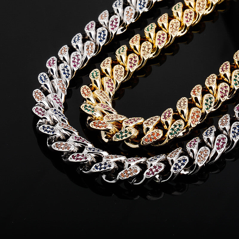 14mm rainbow jewelry chain