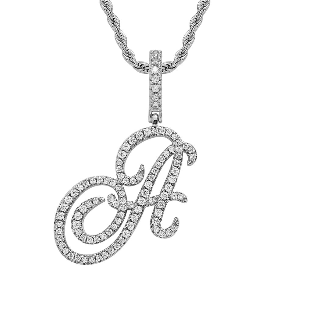 Hip Hop English Alphabet Art Font Pendant