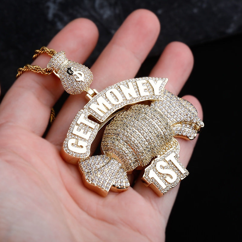Hip Hop Candy Get Money Character Pendant