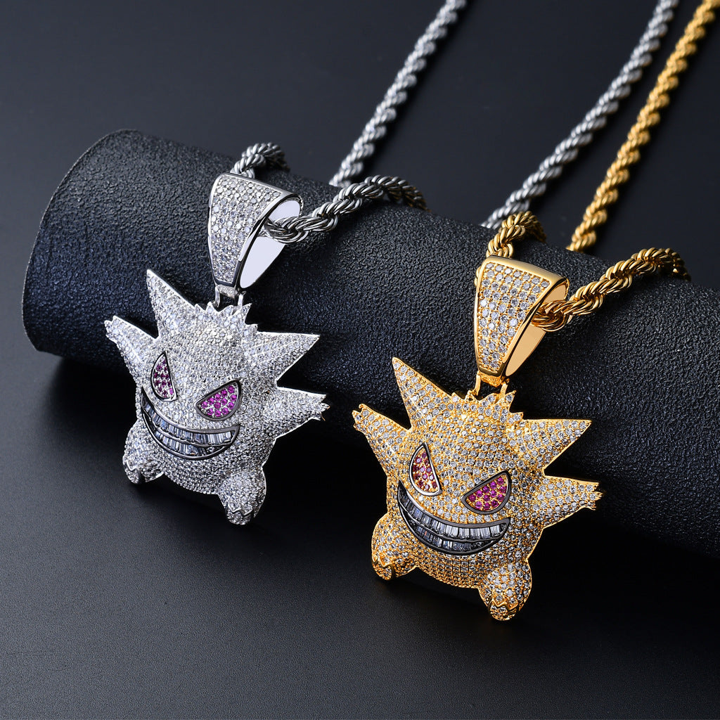 Iced Gengar Pokemon Pendant