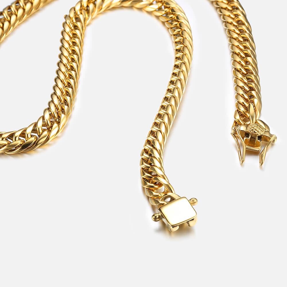 9mm Multi-Size Stainless Steel Cuban Link Chain