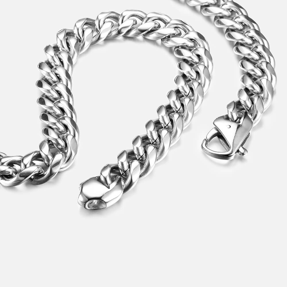 9mm Stainless Steel Cuban Link Chain