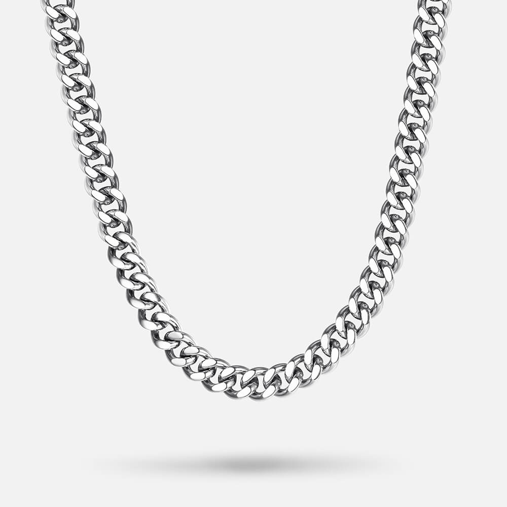 9mm Stainless Steel Cuban Link Chain