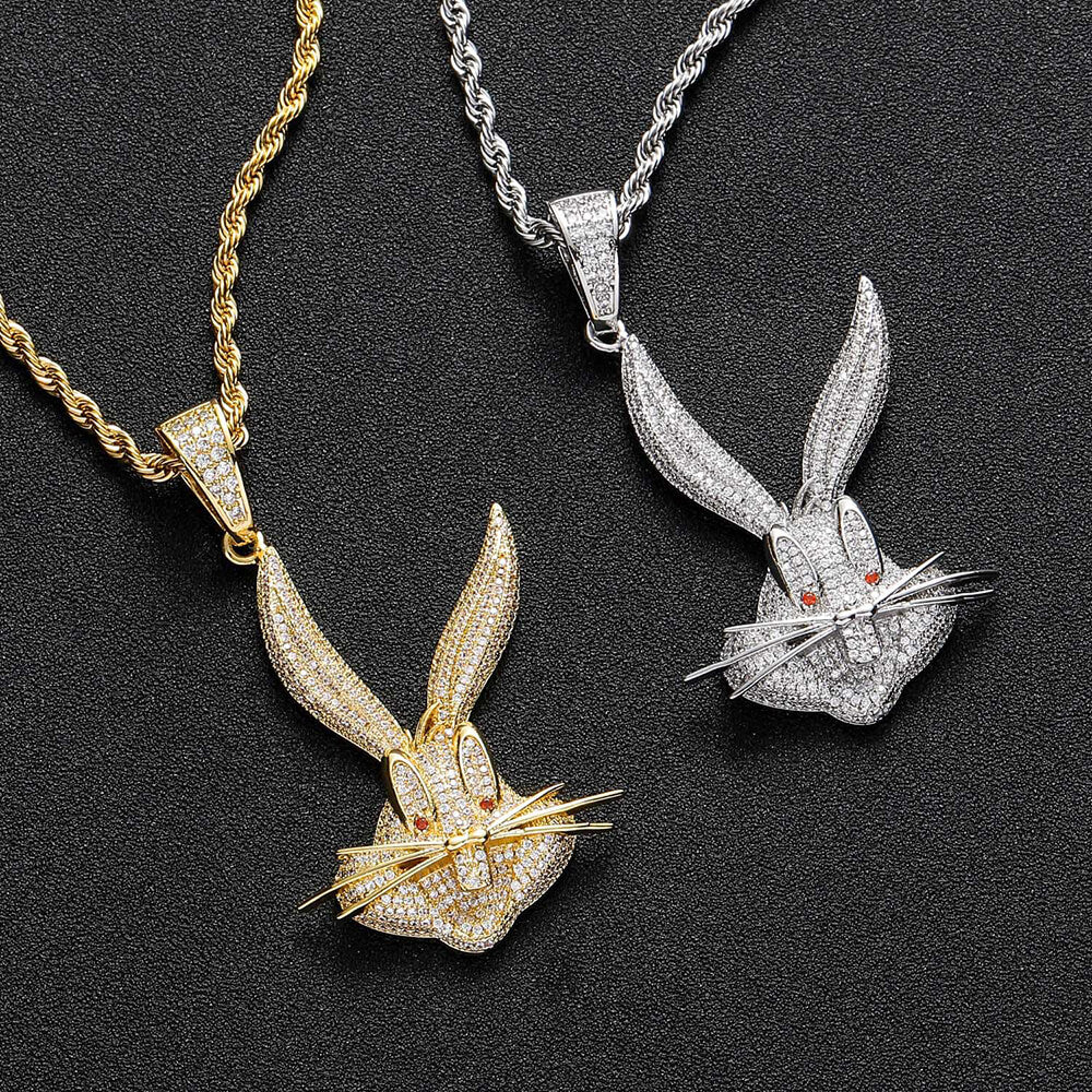 Bugs Bunny Zircon Hip Hop Pendant