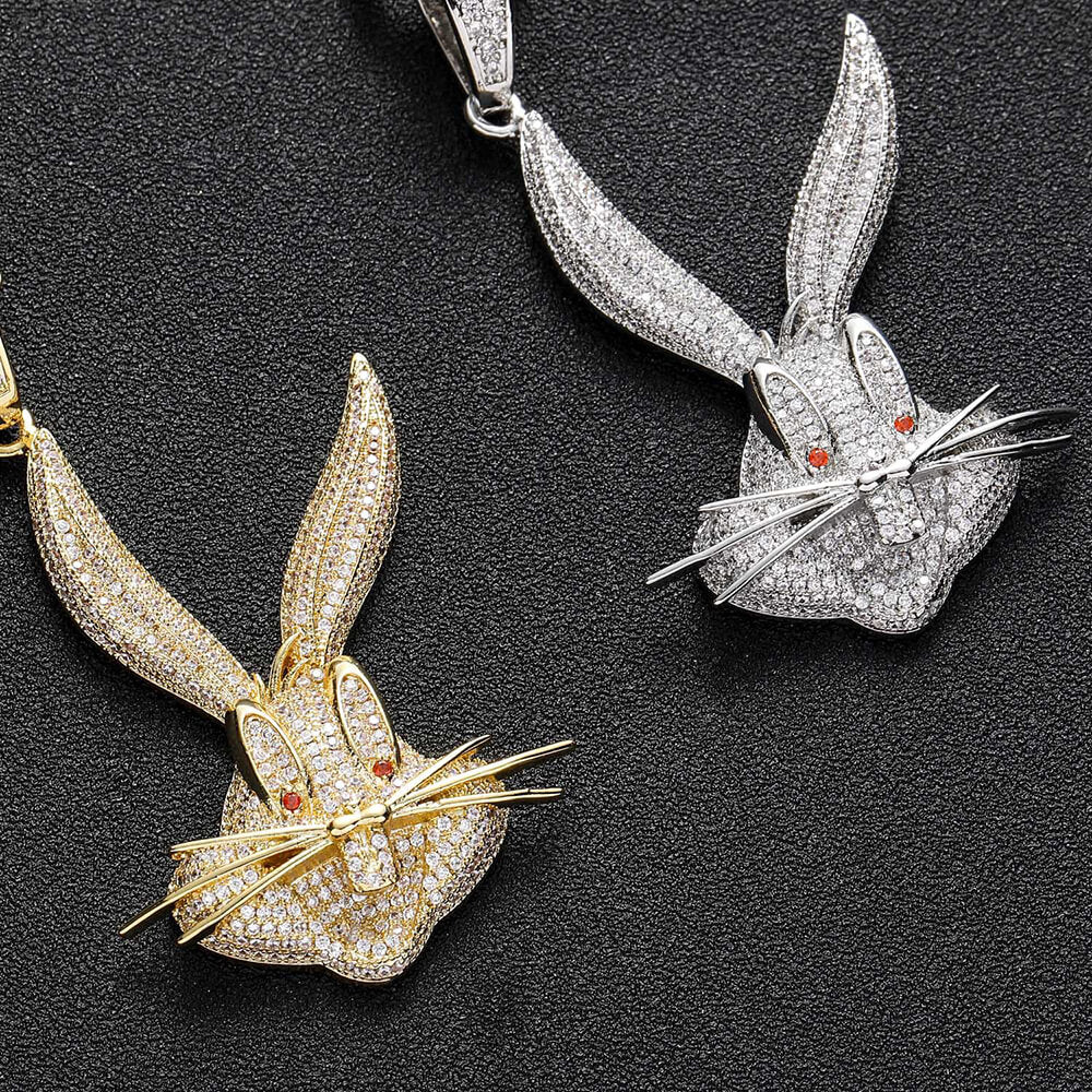 Bugs Bunny Zircon Hip Hop Pendant