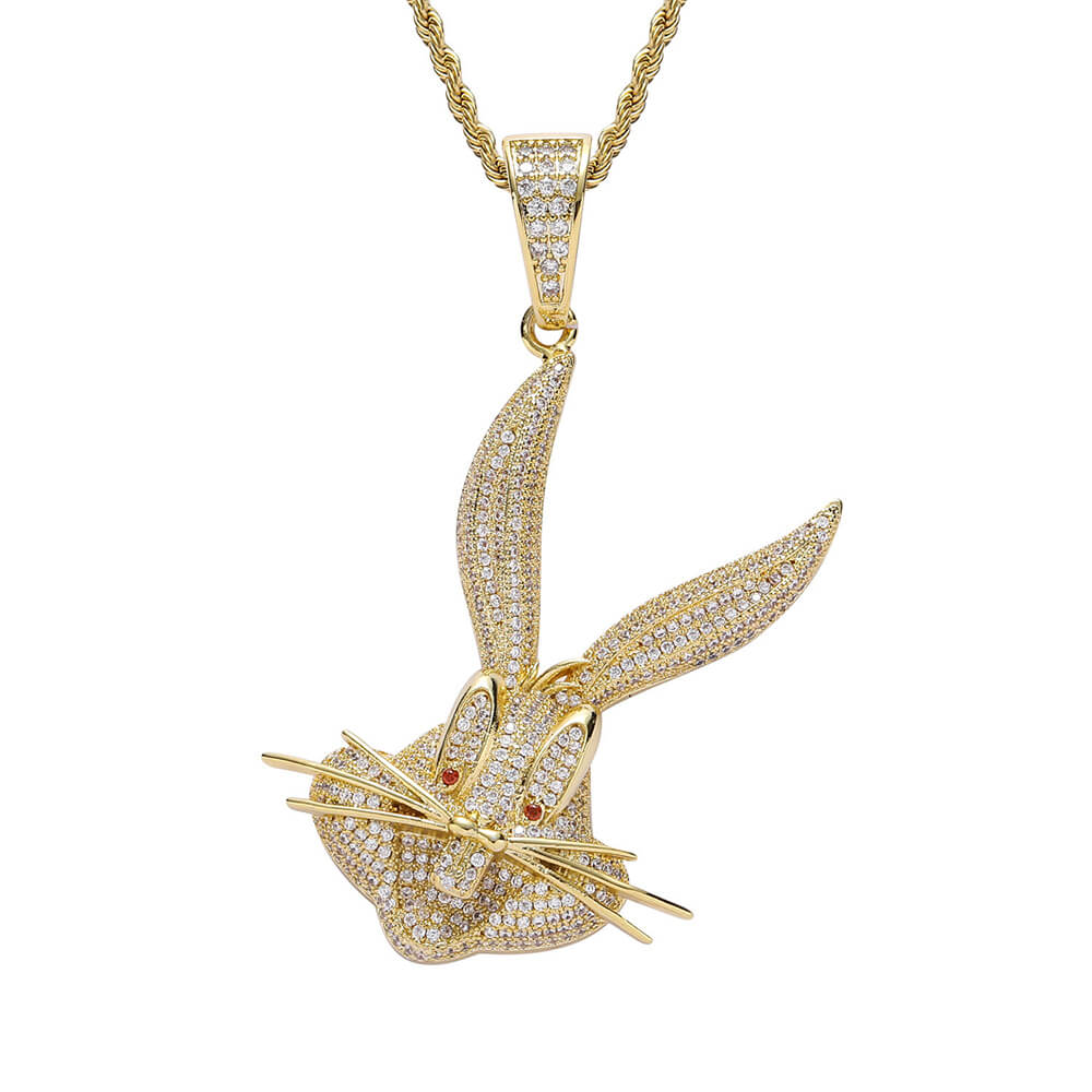 Bugs Bunny Zircon Hip Hop Pendant