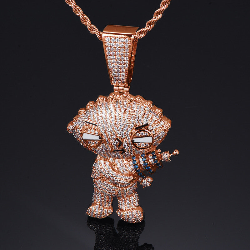 Cartoon Character Diamond Pendant