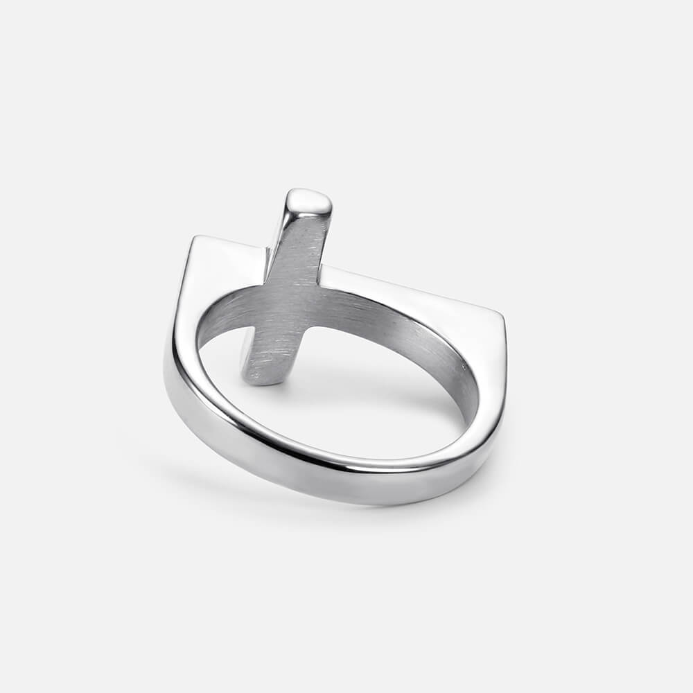 Cross Titanium Steel Hip Hop Ring