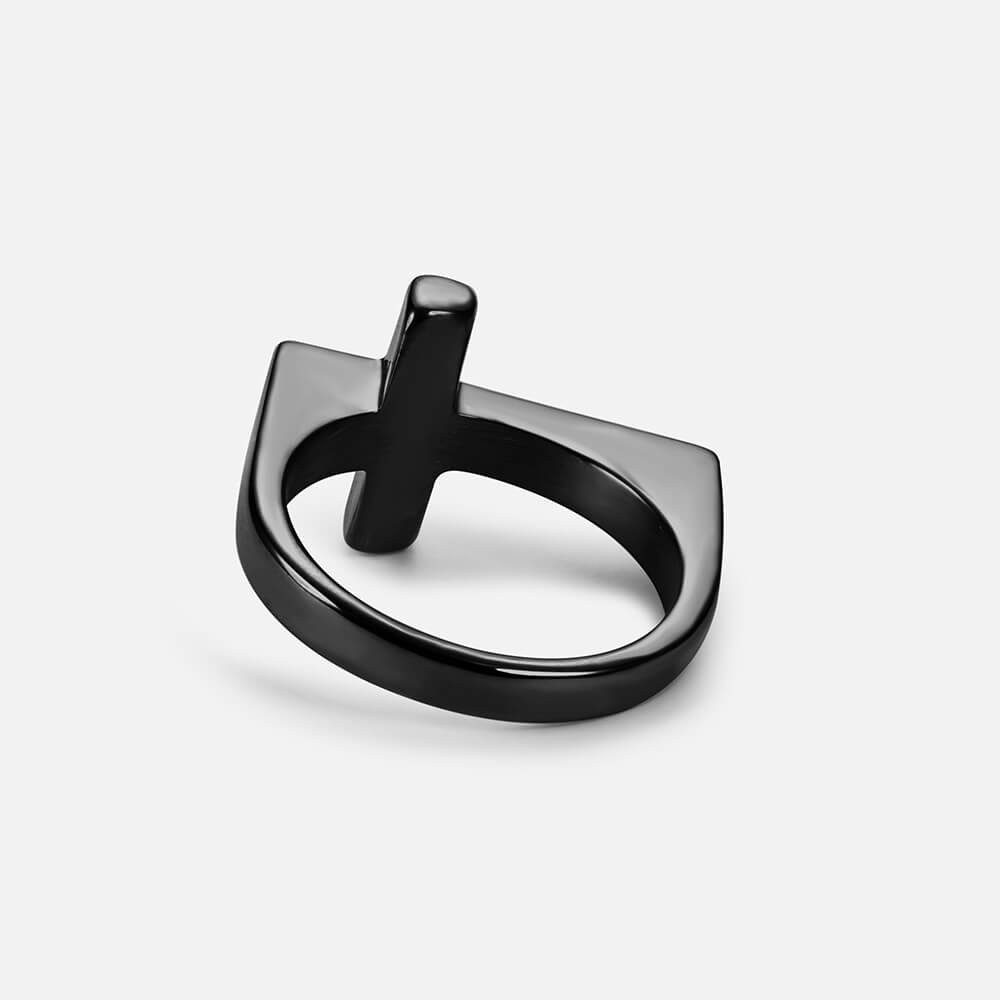 Cross Titanium Steel Hip Hop Ring