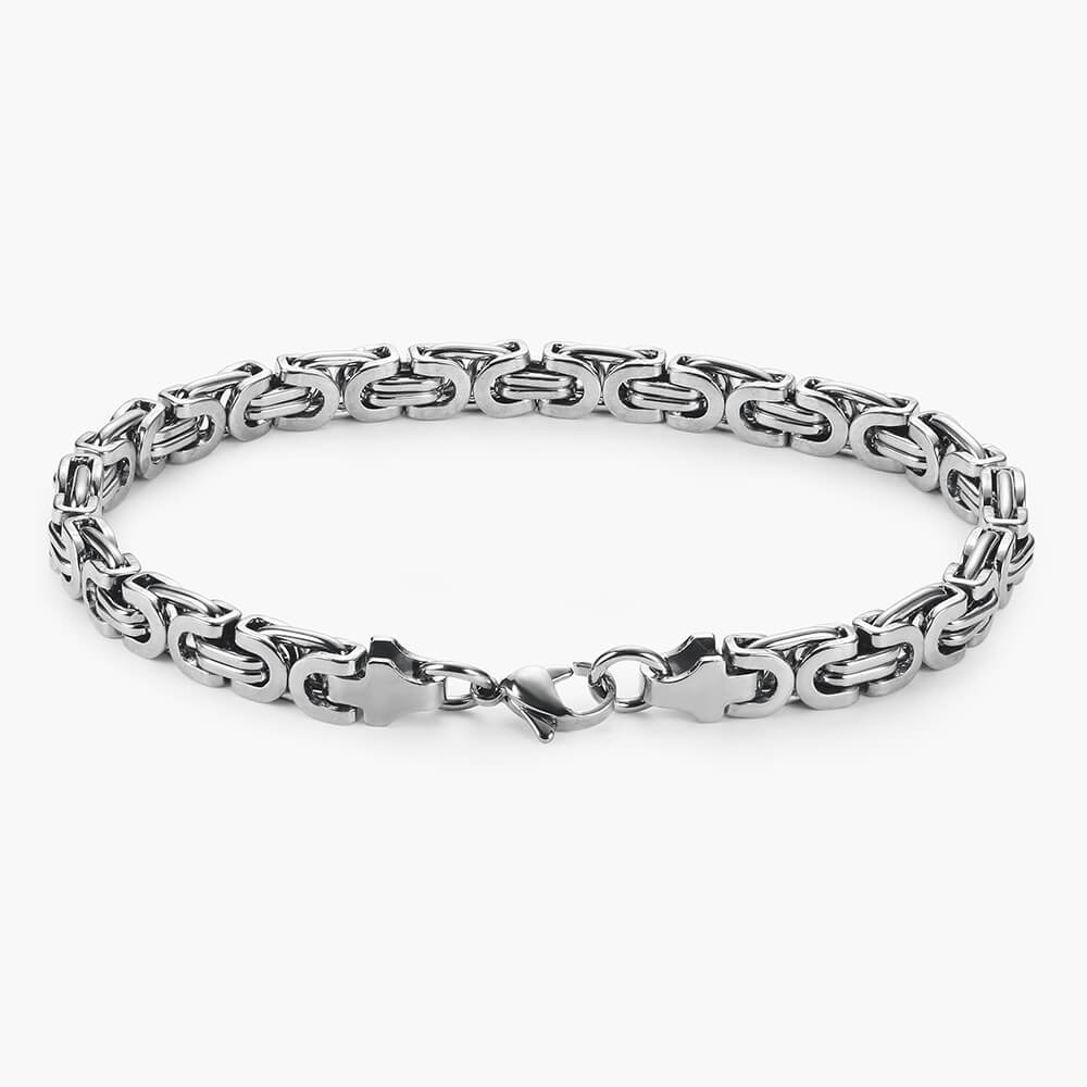 Flat hip hop men's bracelet