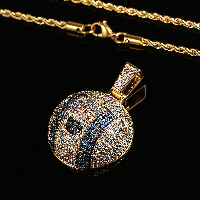 Hip Hop Emoji Micro Inlaid Zircon Pendant