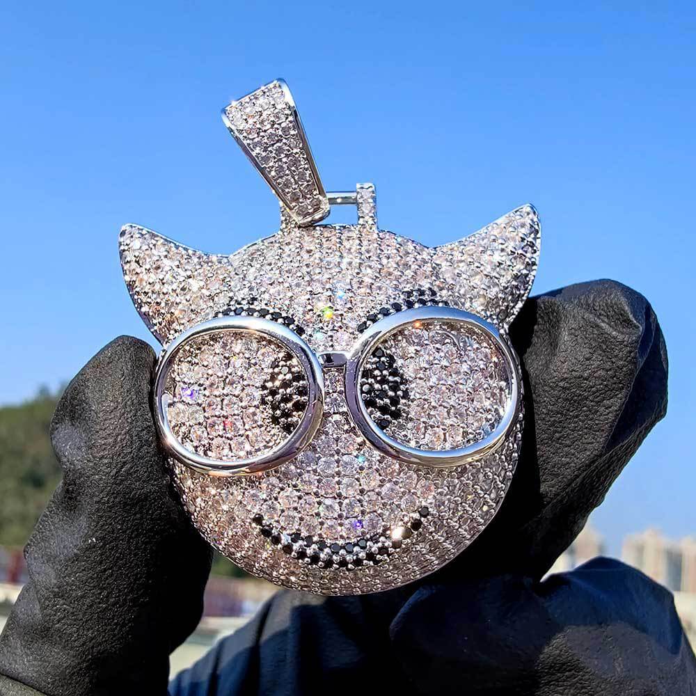 Hip Hop Glasses Little Devil Emoji Pendant