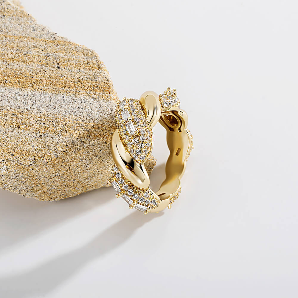 Hip Hop Micro Inlaid Twisted Zircon Ring05 | iceremix.com
