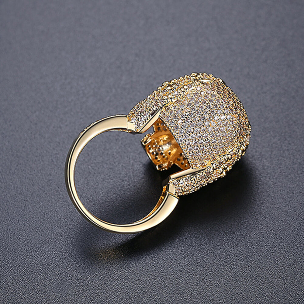 Hip Hop Retro Planet Warrior Men's Ring