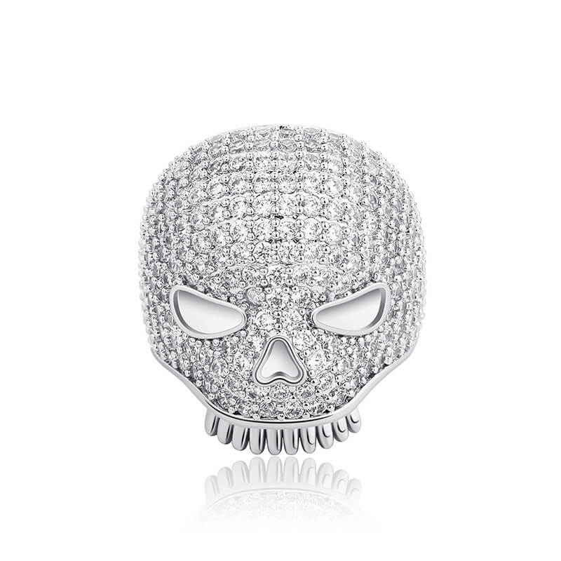 Hip Hop Skull Zircon Ring