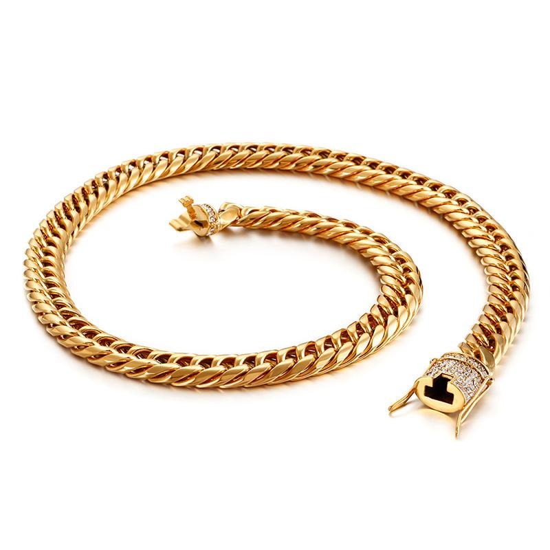 12mm Stainless Steel Cuban Link Chain
