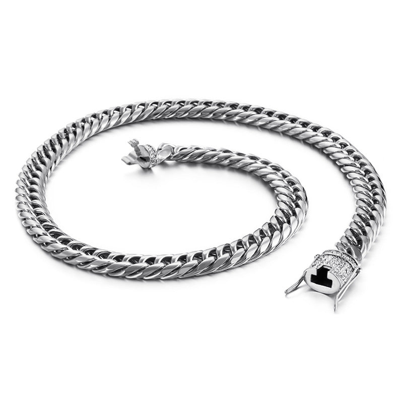 12mm Stainless Steel Cuban Link Chain