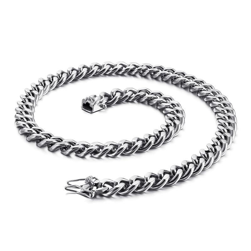 12mm Stainless Steel Cuban Link Chain