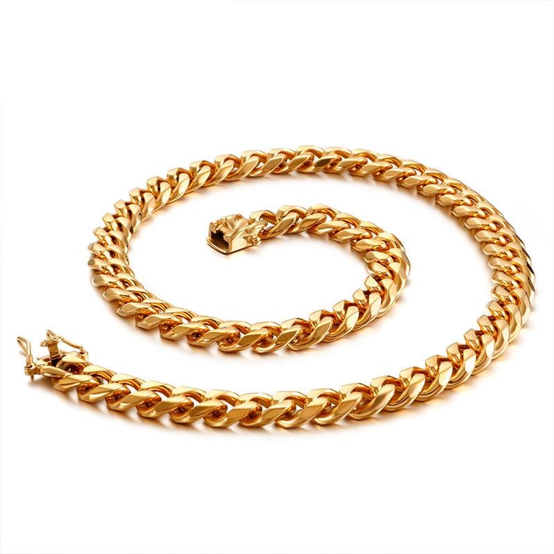 12mm Stainless Steel Cuban Link Chain