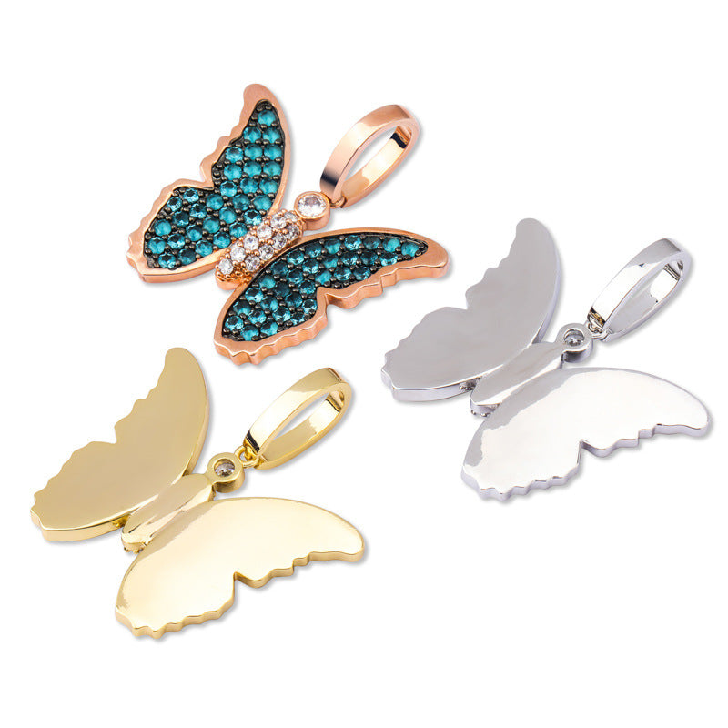 Iced Butterfly Pendant