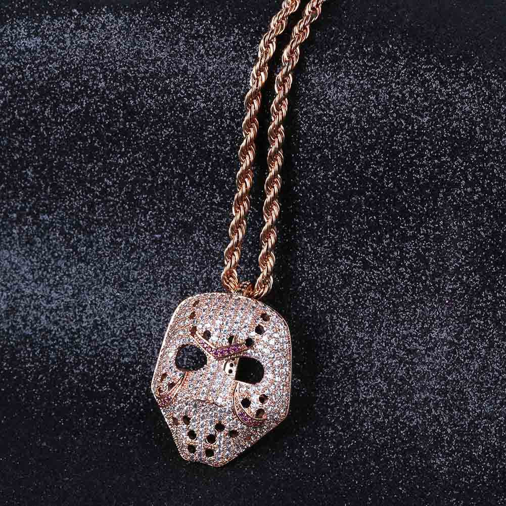 Iced Jason Voorhees Mask Friday The 13th Pendant