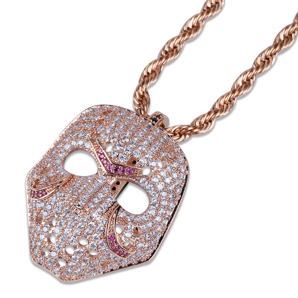 Iced Jason Voorhees Mask Friday The 13th Pendant