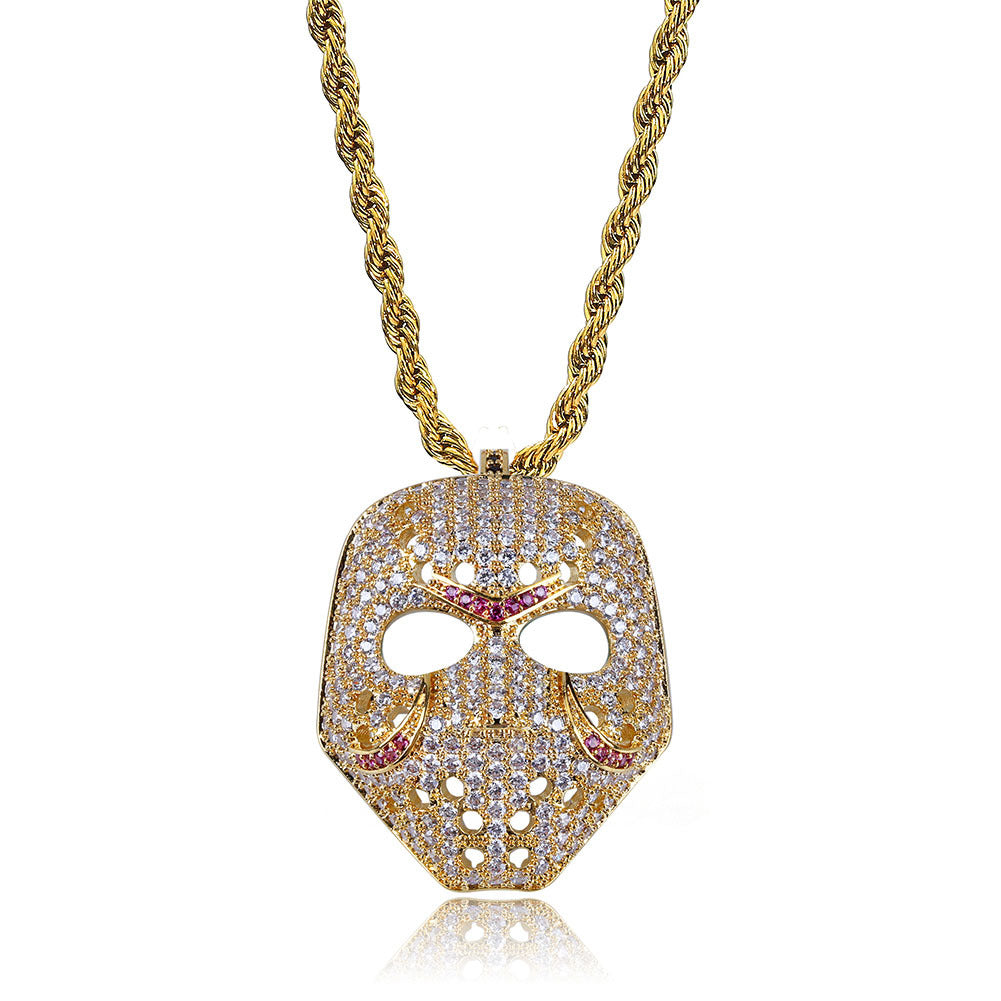 Iced Jason Voorhees Mask Friday The 13th Pendant