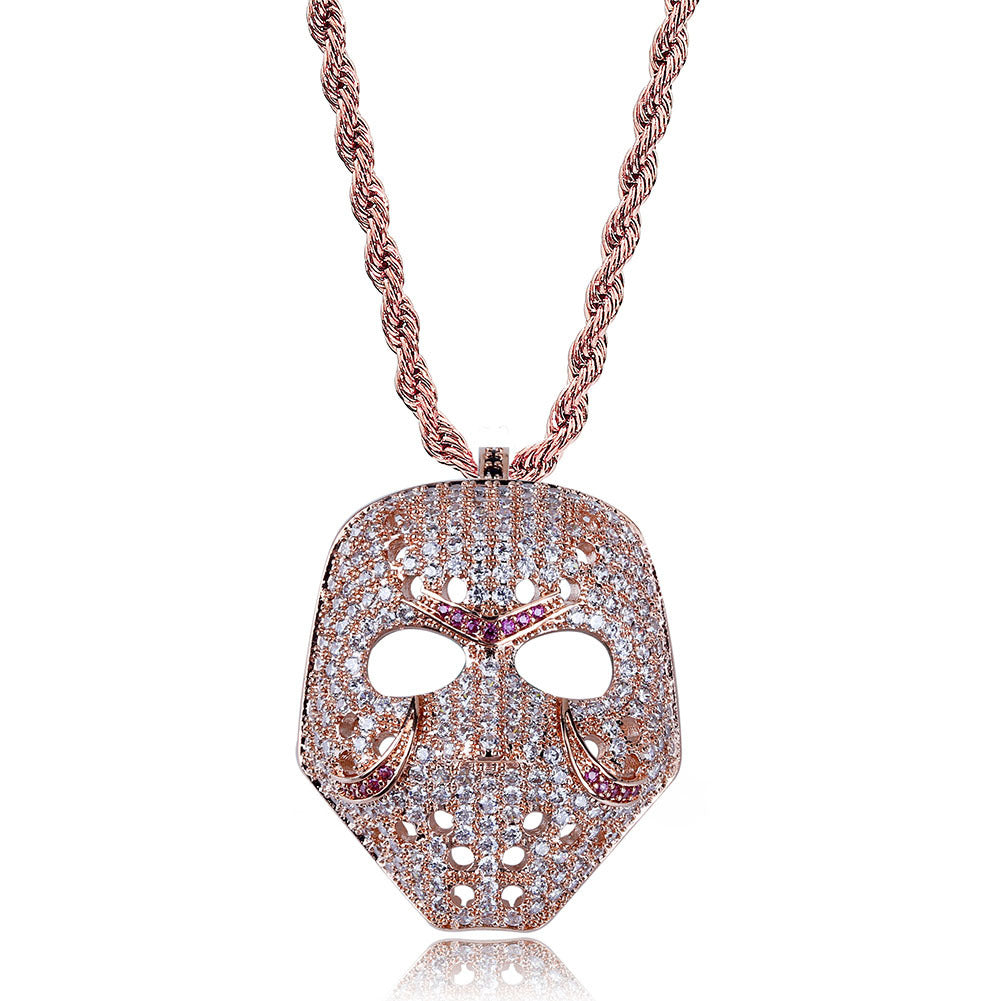 Iced Jason Voorhees Mask Friday The 13th Pendant