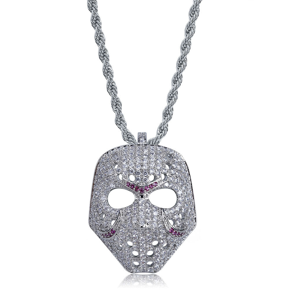 Iced Jason Voorhees Mask Friday The 13th Pendant
