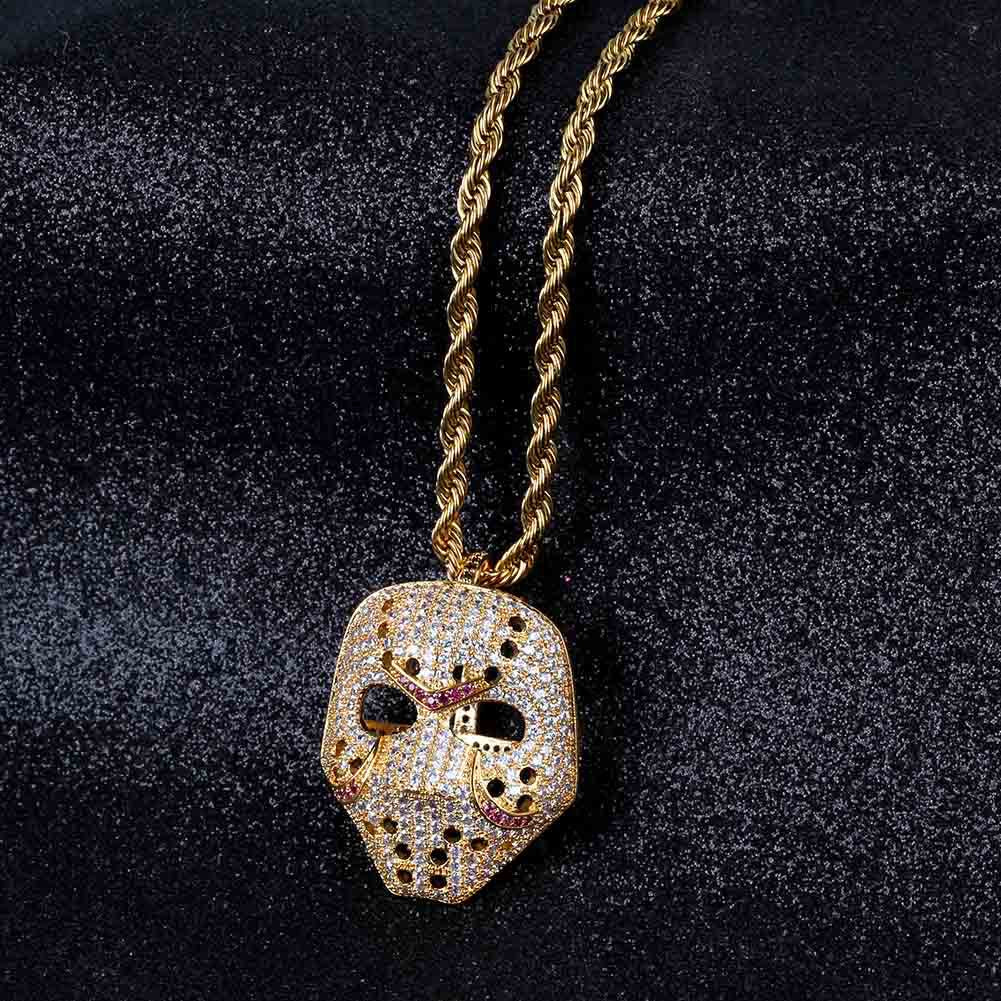 Iced Jason Voorhees Mask Friday The 13th Pendant