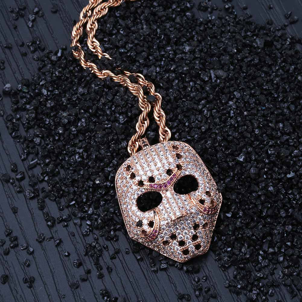 Iced Jason Voorhees Mask Friday The 13th Pendant