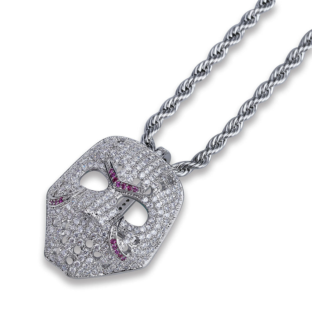 Iced Jason Voorhees Mask Friday The 13th Pendant