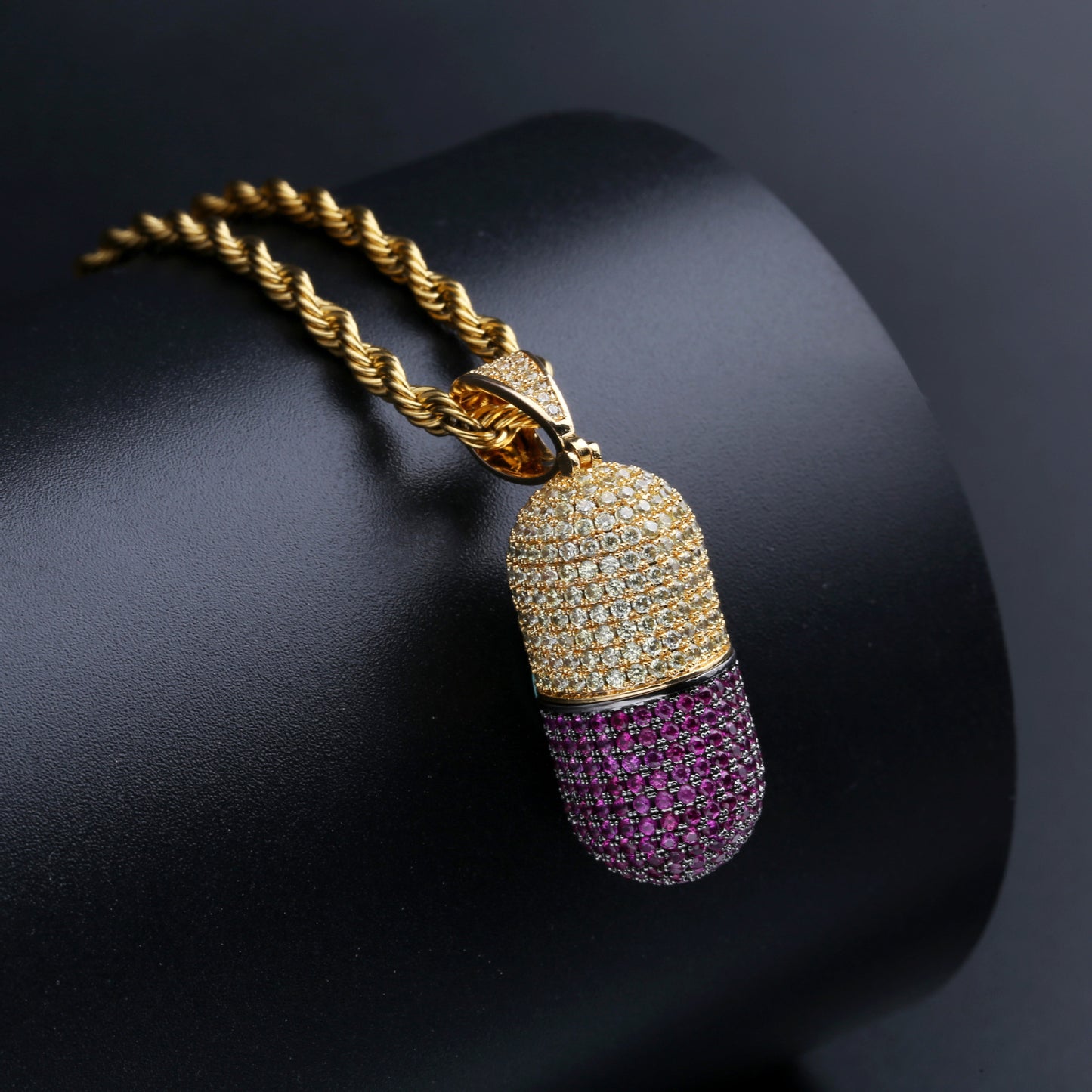 Iced Capsule Hip Hop Pendant
