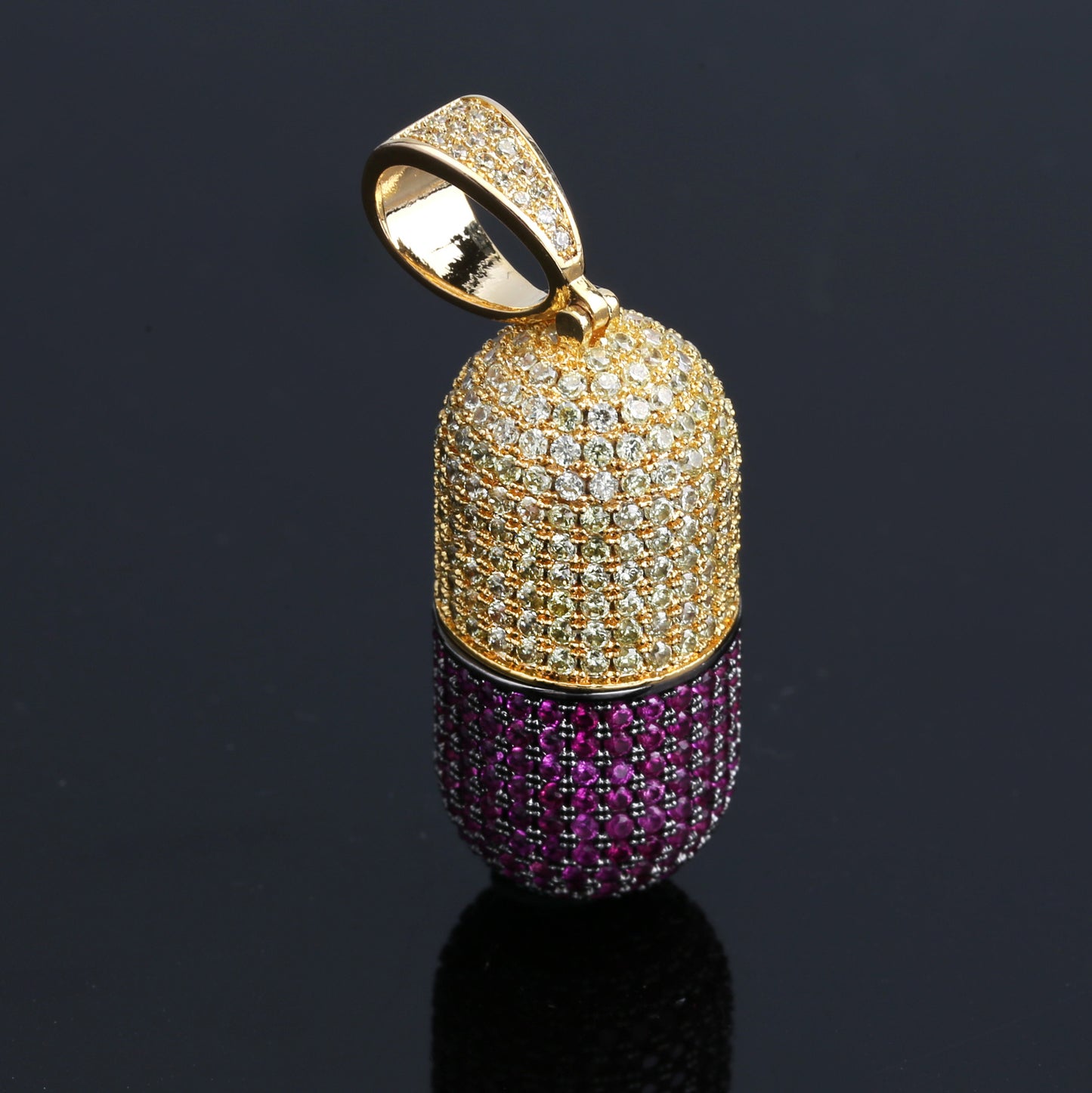 Iced Capsule Hip Hop Pendant