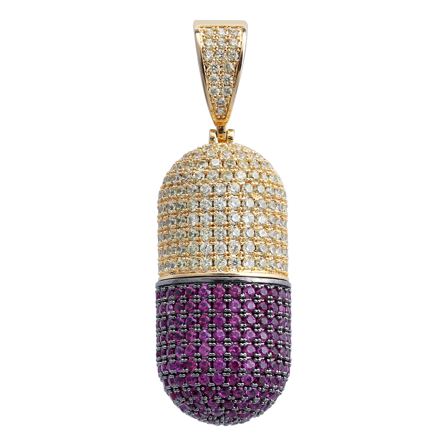 Iced Capsule Hip Hop Pendant