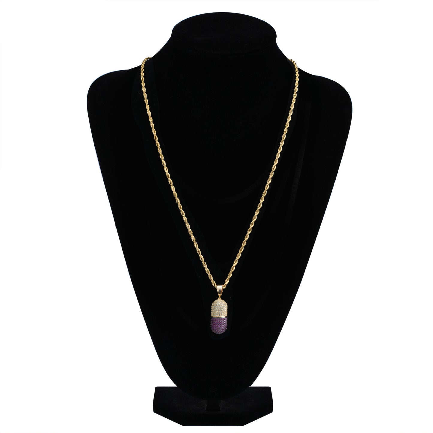 Iced Capsule Hip Hop Pendant