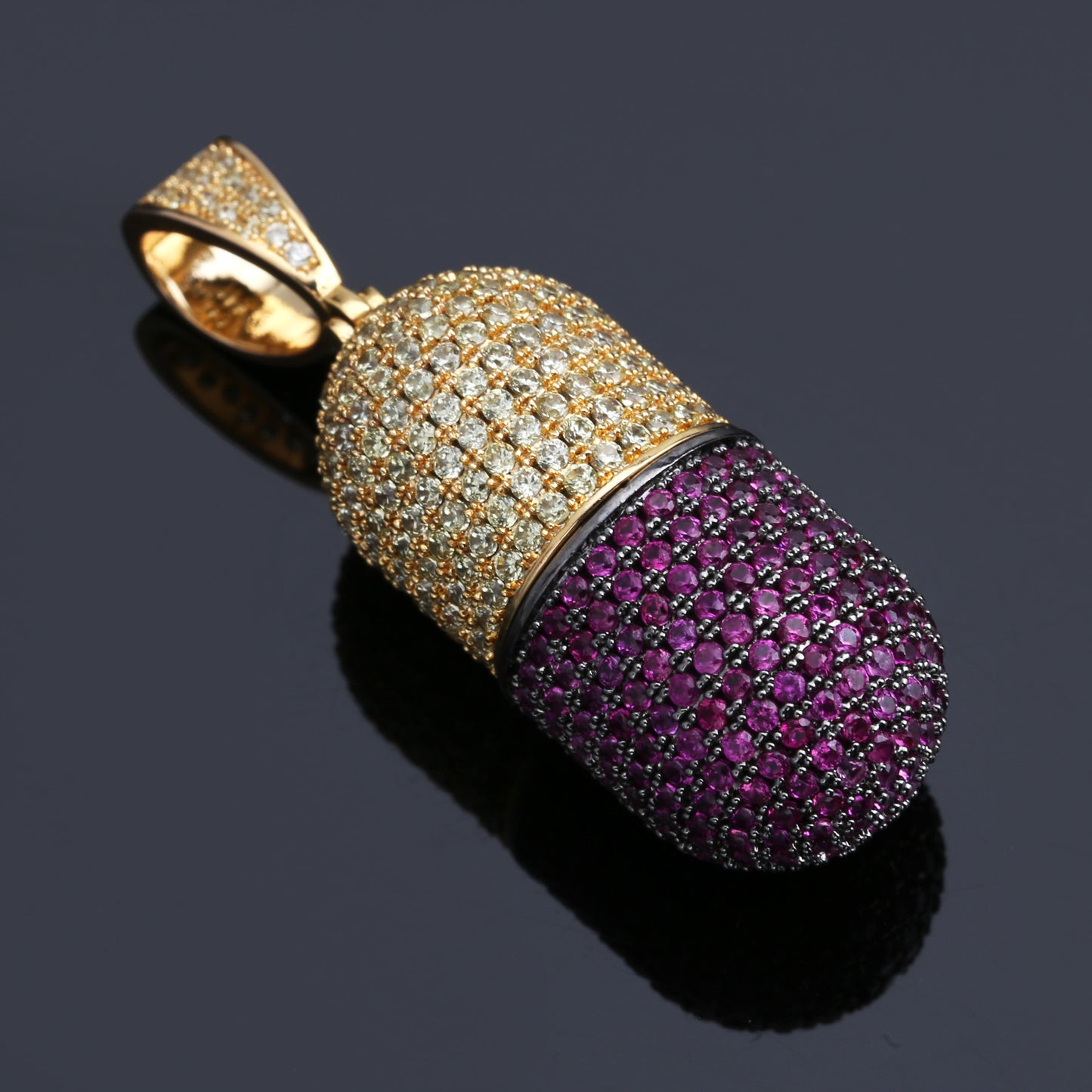 Iced Capsule Hip Hop Pendant