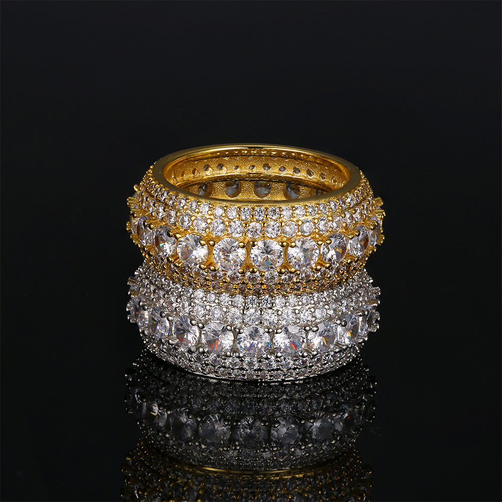 Iced Round Hip Hop Men Ring