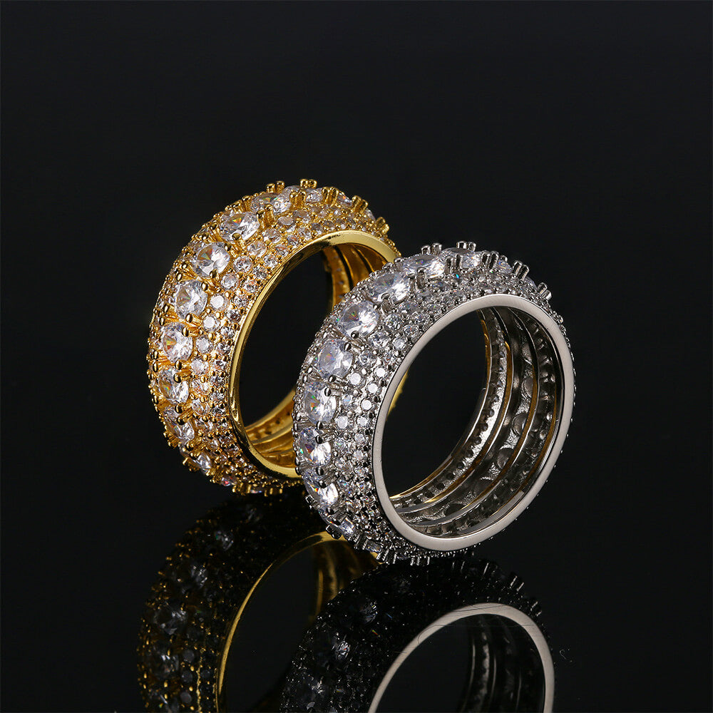 Iced Round Hip Hop Men Ring