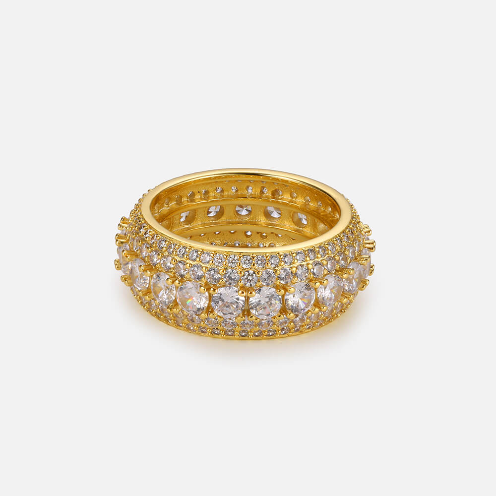 Iced Round Hip Hop Men Ring